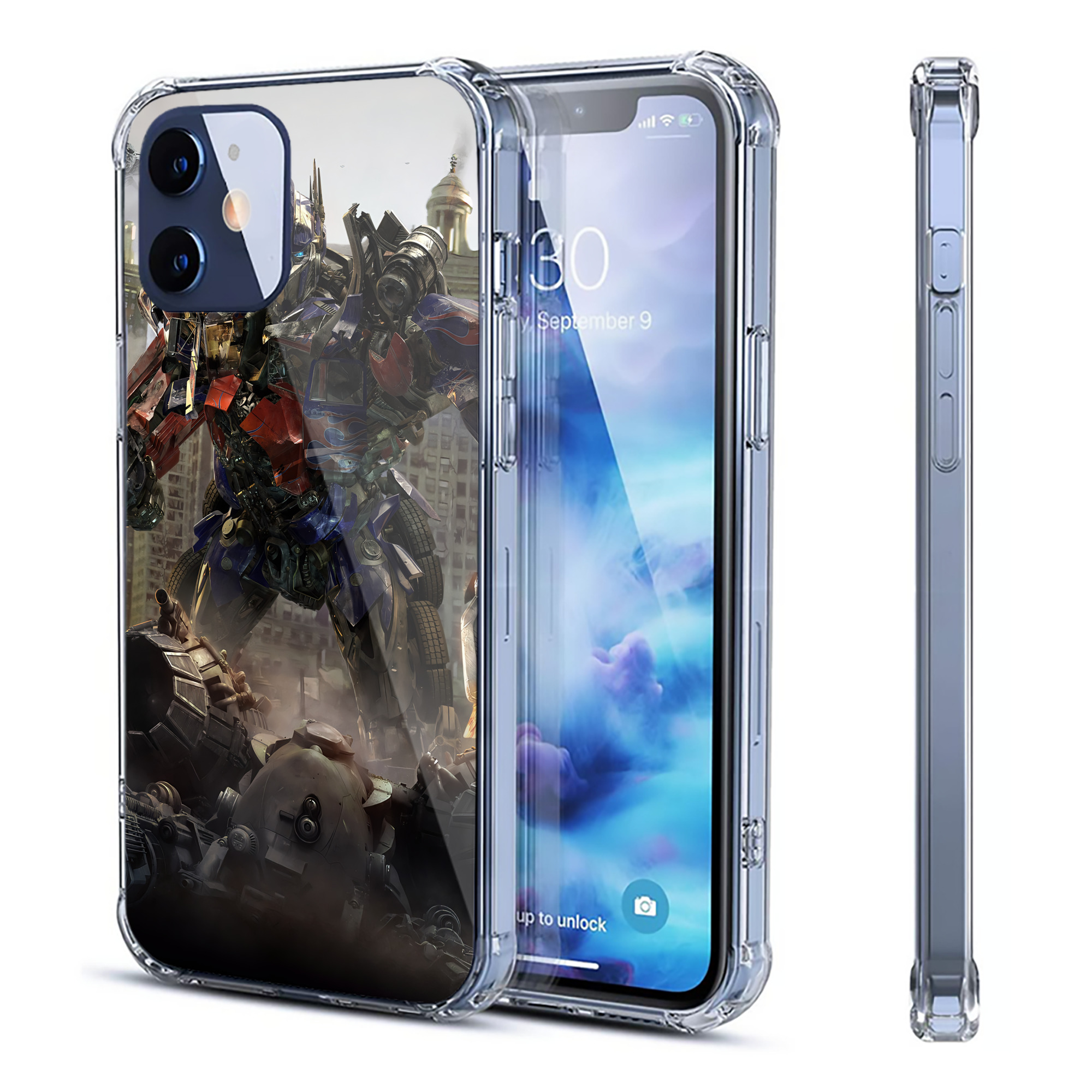 （画像用） Transformers トランスフォーマー 【iPhone 12シリーズ対応】透明スマホケース（クリアソフトケース）